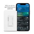 Eaton Wi-Fi Smart Single-pole/3-way LED Decorator Companion Dimmer White/Light Almond/Ivory