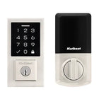 Kwikset SmartCode 270 Touchpad Contemporary Satin Nickel Keypad Electronic Deadbolt Lock ft. SmartKey Security