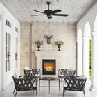 Harbor Breeze Calera 52-in Bronze with Uncovered Outdoor Ceiling Fan Light Kit Compatible and Pull Chain Included