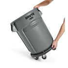 Rubbermaid Commercial Products BRUTE Black Plastic Trash can dolly (Weight Capacity: 250-lb )