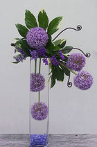 GLASS SQUARE VASE 16\"HX4\"X4\" pack of 6