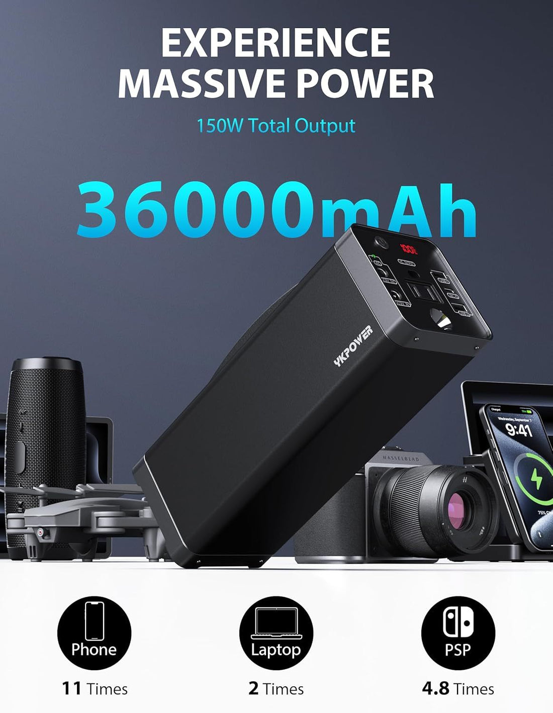 YKPOWER Portable Power Station YP-150W