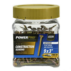 Power Pro #9 x 3-in Yellow zinc Interior Trim screws 80 -Per Box