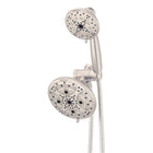 Oxygenics Drench 55.0 -Spray Brushed Nickel 6-in Round Rain High Pressure Shower Head with Handheld Combo 1.8 GPM