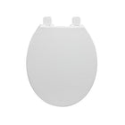 Project Source Plastic White Round Soft Close Toilet Seat