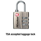 Master Lock Resettable Combination Padlock, 1-3/16-in Wide x 3/4-in Shackle