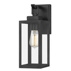 Quoizel Breitling 1 -Light 13.5-in H Matte Black Hardwired Outdoor Wall Light