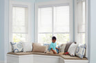 allen + roth Trim at Home 2-in Slat Width 35-in x 48-in Cordless White Faux Wood Room Darkening Horizontal Blinds