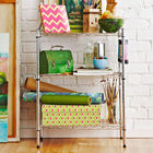 Style Selections 23-in W x 13.4-in D x 30.5-in H 3 -Tier Chrome Metal Wire Utility Shelving Unit