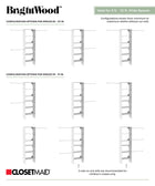 ClosetMaid BrightWood 5-ft to 10-ft W Tower system White Solid Shelving Wood Closet System