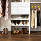 ClosetMaid BrightWood 2 -Pack White Wood Shoe Storage 23.74-in x 2.11-in