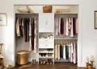 ClosetMaid BrightWood 2 -Pack White Wood Shoe Storage 23.74-in x 2.11-in