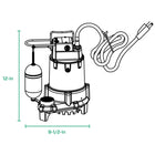 Zoeller 1/2-HP 115 -Volt 80-Gallon Cast iron Submersible sump pump