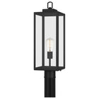 Quoizel Breitling 21.5-in Matte black Modern/contemporary Outdoor Light post lantern