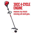CRAFTSMAN WS4200 30-cc 4-cycle 17-in Straight Shaft Attachment Capable Gas String Trimmer Edger Conversion Capable