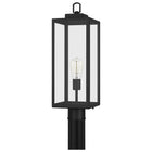 Quoizel Breitling 21.5-in Matte black Modern/contemporary Outdoor Light post lantern