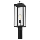 Quoizel Breitling 21.5-in Matte black Modern/contemporary Outdoor Light post lantern