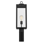 Quoizel Breitling 21.5-in Matte black Modern/contemporary Outdoor Light post lantern