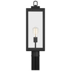 Quoizel Breitling 21.5-in Matte black Modern/contemporary Outdoor Light post lantern