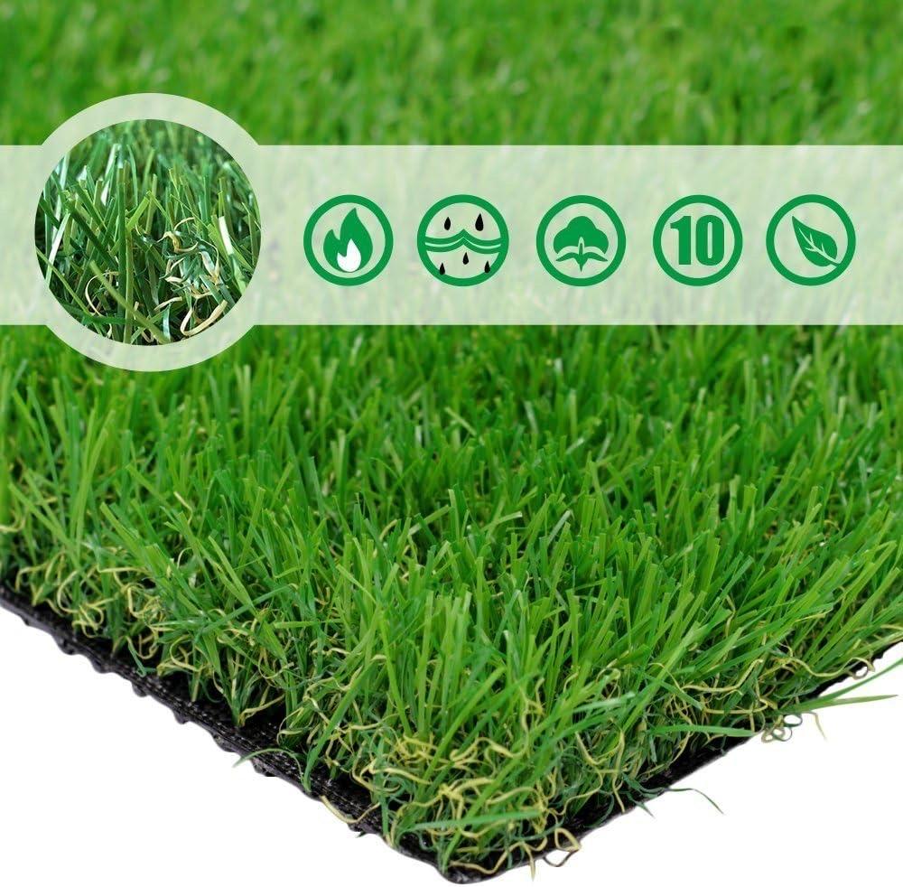 PET Grow Pet Pad Artificial Grass Turf 6.5FT x10 FT(65 Square FT) - Realistic & Thick Fake Faux Grass Mat - Outdoor Garden Landscape Pet Dog Grass Astro Rug