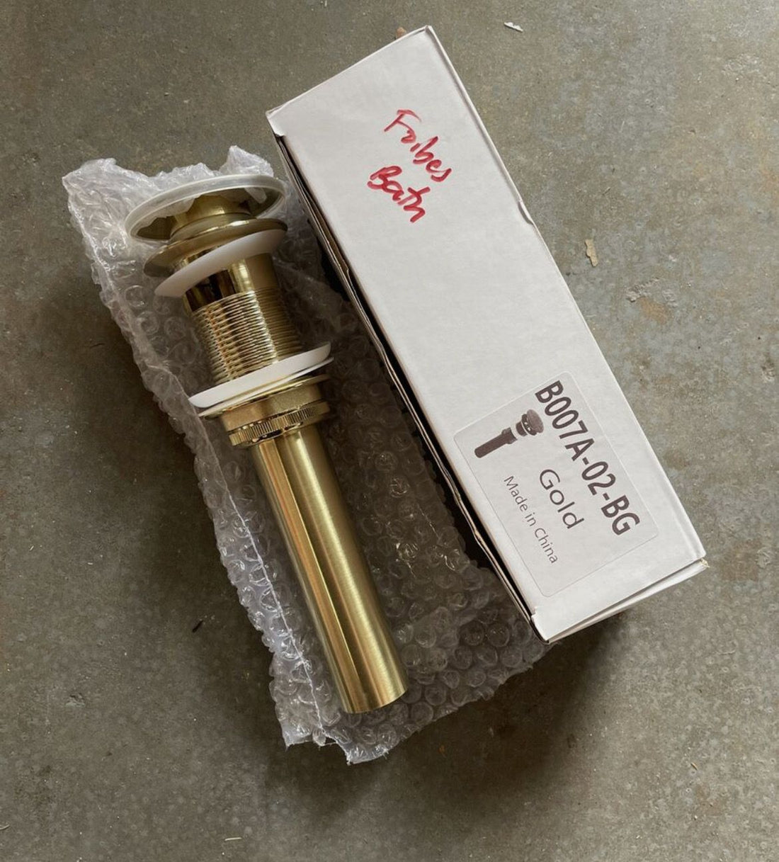 Pop Up Drain Stopper for Bathroom Sink, Gold B007A-02-BG