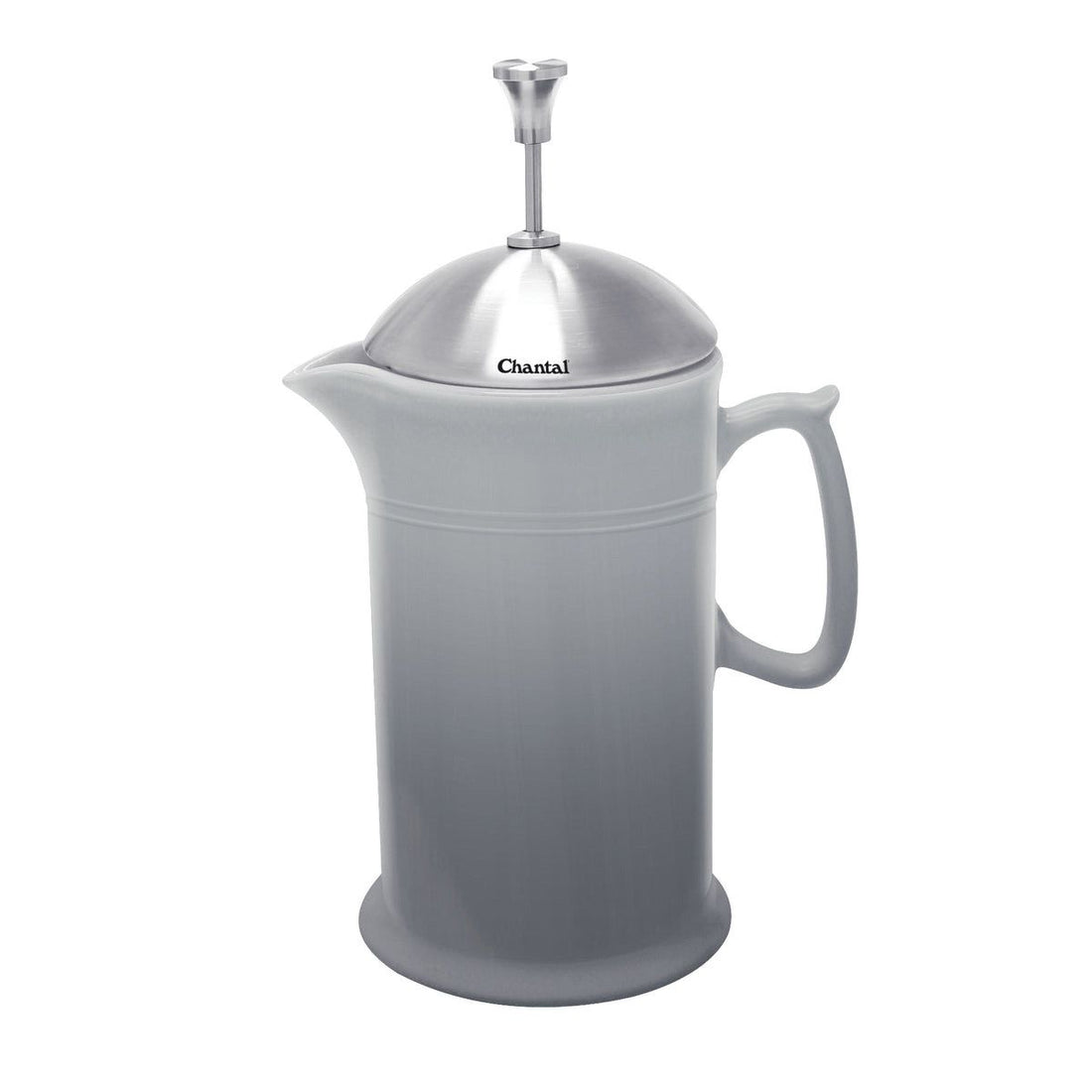 Chantal Ceramic French Press (28oz) with Stainless Steel Plunger Screen & Lid