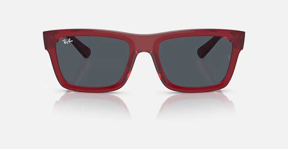 Ray-ban WARREN BIO-BASED Polished Transparent Red Dark Grey RB4396 667987 54-20