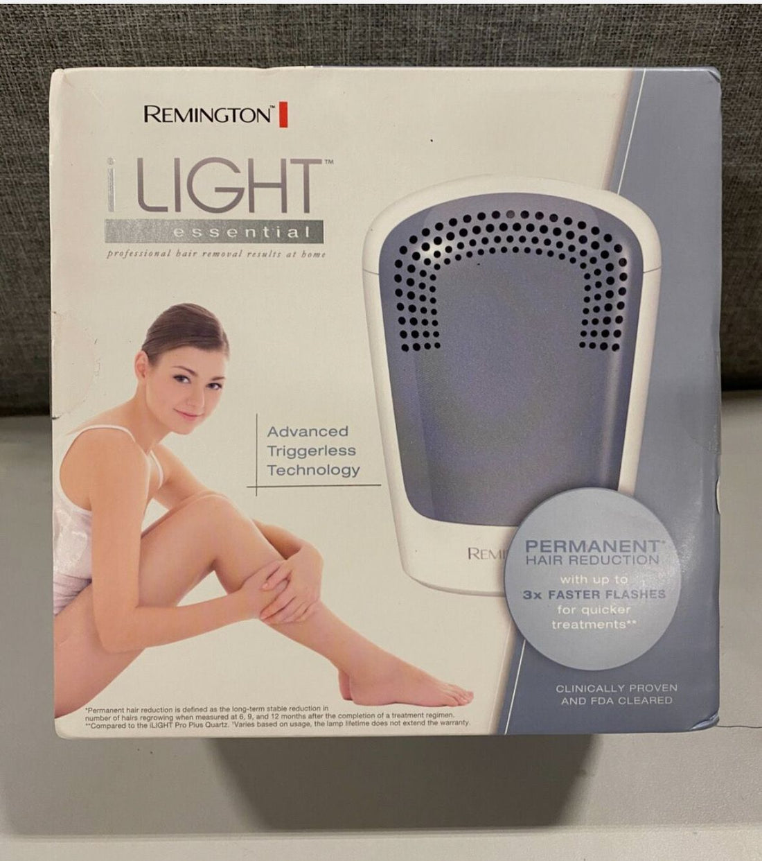 Remington iLight Essential IPL3500 Womens White Blue IPL Hair Removal