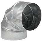 IMPERIAL 6-in 30 Gauge Galvanized steel Round Adjustable 90 degree Duct elbow