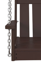allen + roth by POLYWOOD Oakport 2 -person Mahogany Outdoor Swing