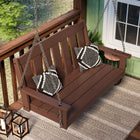 allen + roth by POLYWOOD Oakport 2 -person Mahogany Outdoor Swing