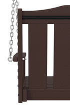 allen + roth by POLYWOOD Oakport 2 -person Mahogany Outdoor Swing