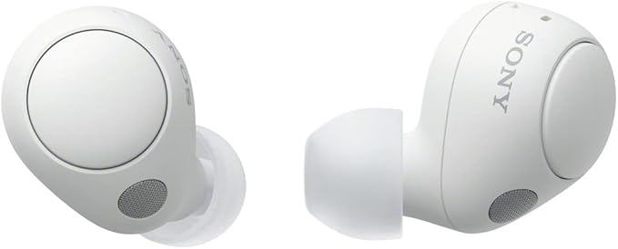 Sony WF-C700N Truly Wireless Noise Cancelling in-Ear Bluetooth Earbud Headphones with Mic and IPX4 Water Resistance, White