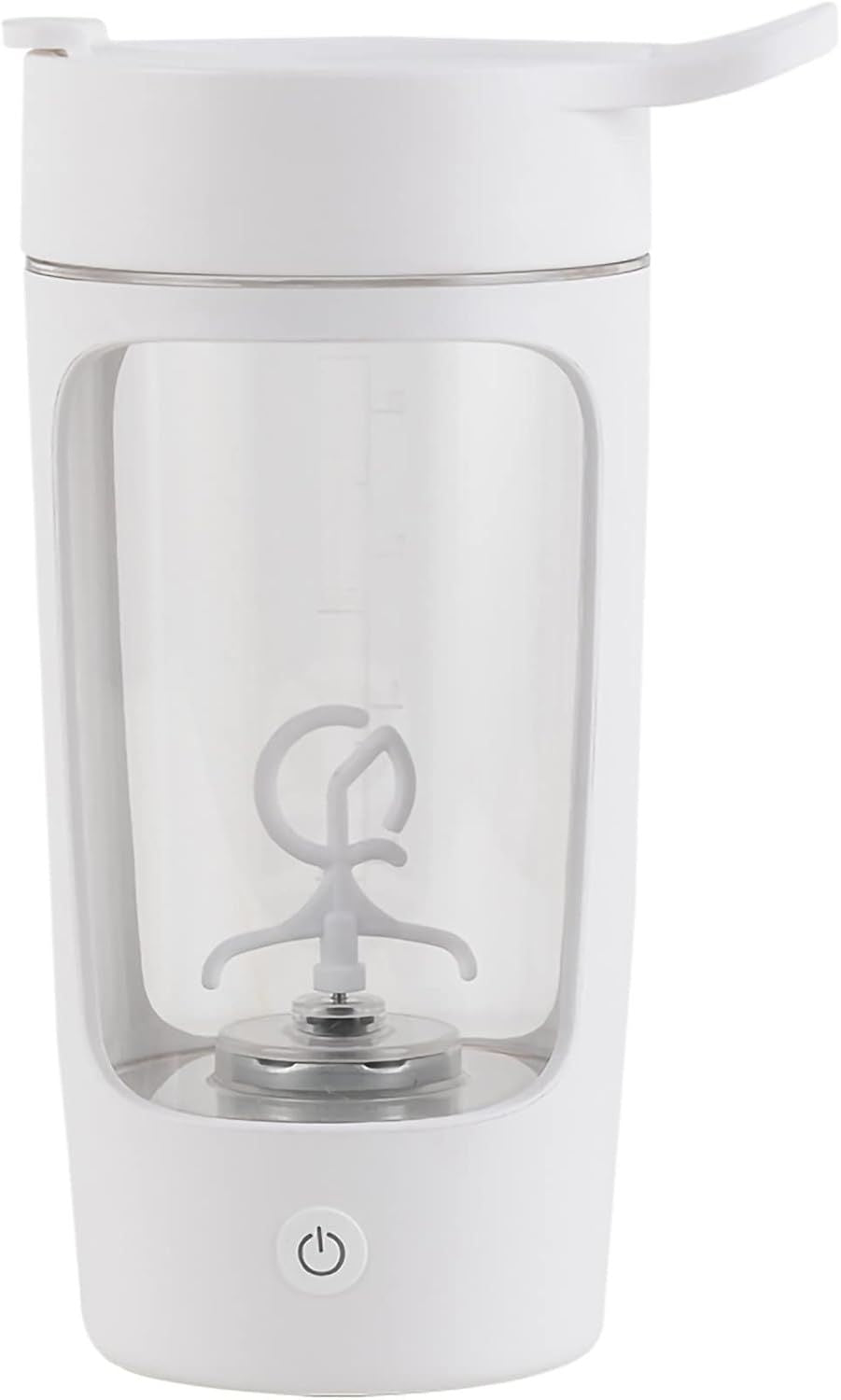 Generic Electric Portable Automatic Mixing Cup, Portable Leisure Automatic Mixing Cup 1200mAh for Whisk Protein Powder for Stir Coffee (White)