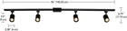 Globe Electric 59740 Tribeca 4-Light 56\ Track Lighting Kit, Matte White