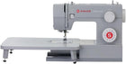 SINGER® 6380 Heavy Duty Sewing Machine with Extension Table, Accessory Kit | 32 stitches deliver 110 applications, 50% more power for thick fabrics, high speed, metal frame, 1-step buttonhole, LED Light