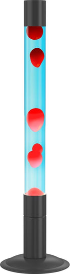 LKUA 30-Inch Relaxing Liquid Motion Lamps,Magma Lamps, Home Decor Living Room Office Bedroom Lamp for Adults, Teens, and Kid (Blue Water Red Wax)