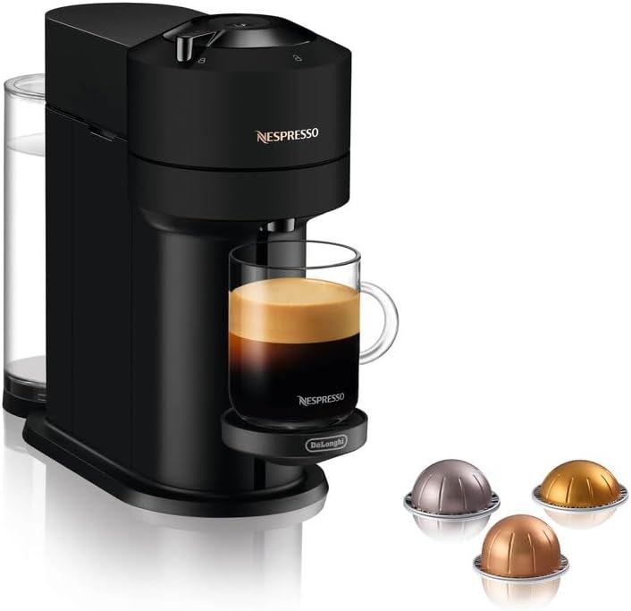 Nespresso Vertuo Next Coffee and Espresso Machine by De\'Longhi, Matte Black