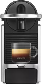 De\'Longhi Nespresso Pixie EN127.S, Fully Automatic Coffee Machine, One-Button Coffee Machine with Multi-Function, Welcome Set Included, Compact Design, 19 Bar Pressure, 1260W, Silver