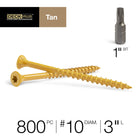 Deck Plus #10 x 3-in Wood to wood Deck Screws 800 -Per Box