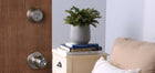Kwikset Polo Satin Nickel Exterior Single-Cylinder Deadbolt and Keyed Entry Door Knob Combo Pack