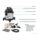CRAFTSMAN 5-Gallon 4 HP Corded Wet/Dry Shop Vacuum with Accessories Included