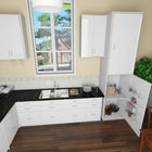 Style Selections 18.7-in W x 25.79-in H x 4.92-in D 4 -Tier Cabinet-mount White Metal Door organizer