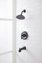 allen + roth Townley Oil rubbed bronze 1-handle 6.0-in Round Bathtub and shower Faucet with Valve (Single Function)