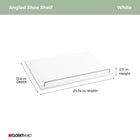 ClosetMaid BrightWood 2 -Pack White Wood Shoe Storage 23.74-in x 2.11-in