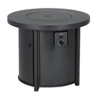 Style Selections 30-in W 50000 Maximum BTUs Steel Round Liquid propane Fire pit table