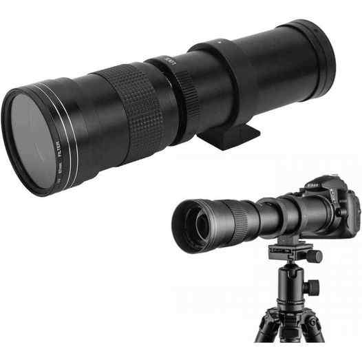 420_800mm F/8.3_16 Super Telephoto Lens, Manual Zoom Lens, for Pentax PK Mount Camera, T2 Mount, Alu
