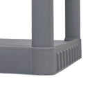 Project Source 34.75-in W x 15.06-in D x 52.625-in H 4 -Tier Gray Plastic Utility Shelving Unit