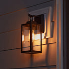 Quoizel Breitling 1 -Light 13.5-in H Matte Black Hardwired Outdoor Wall Light