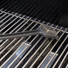 Mr. Bar-B-Q Stainless Steel Bristle Long Handle Grill Brush 17.5-in Plastic Handle with Scraper Blade